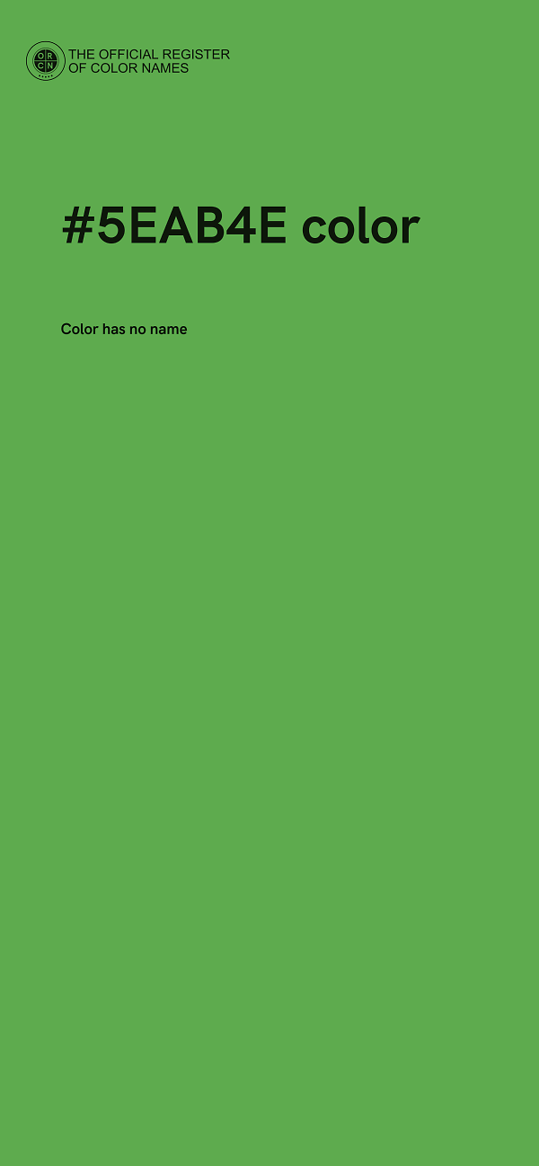 #5EAB4E color image