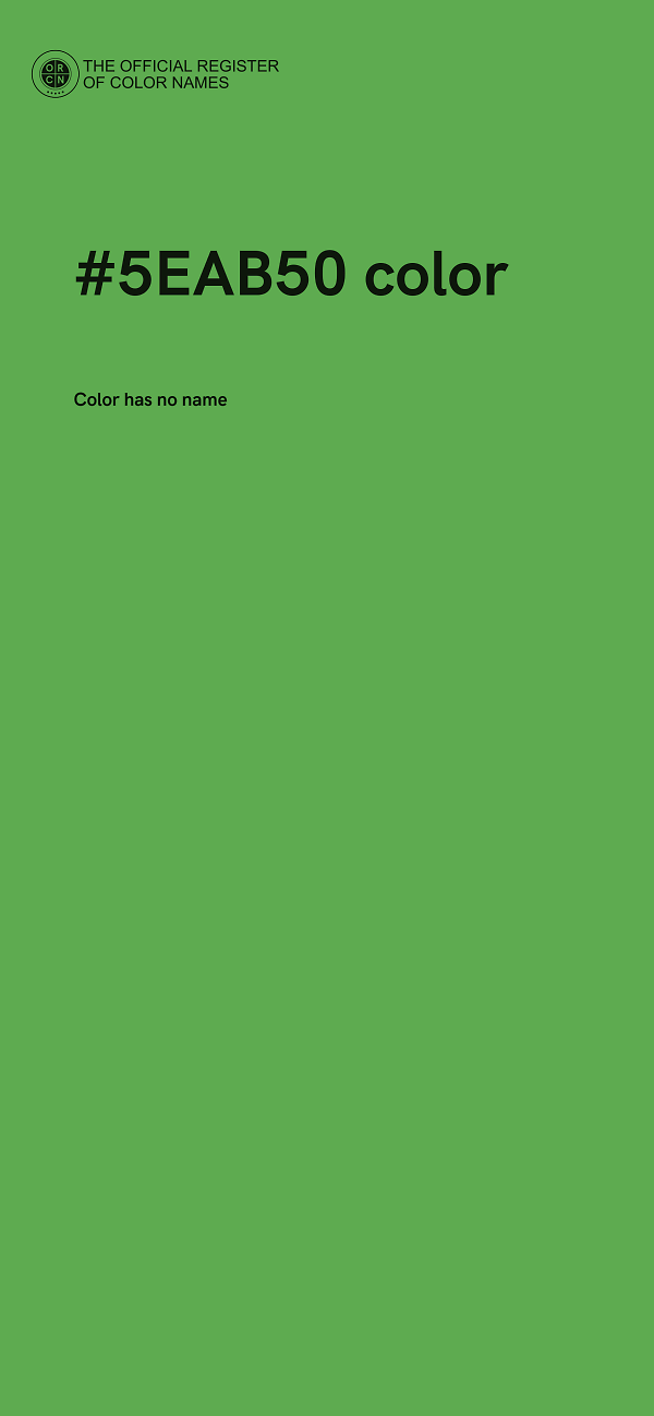 #5EAB50 color image