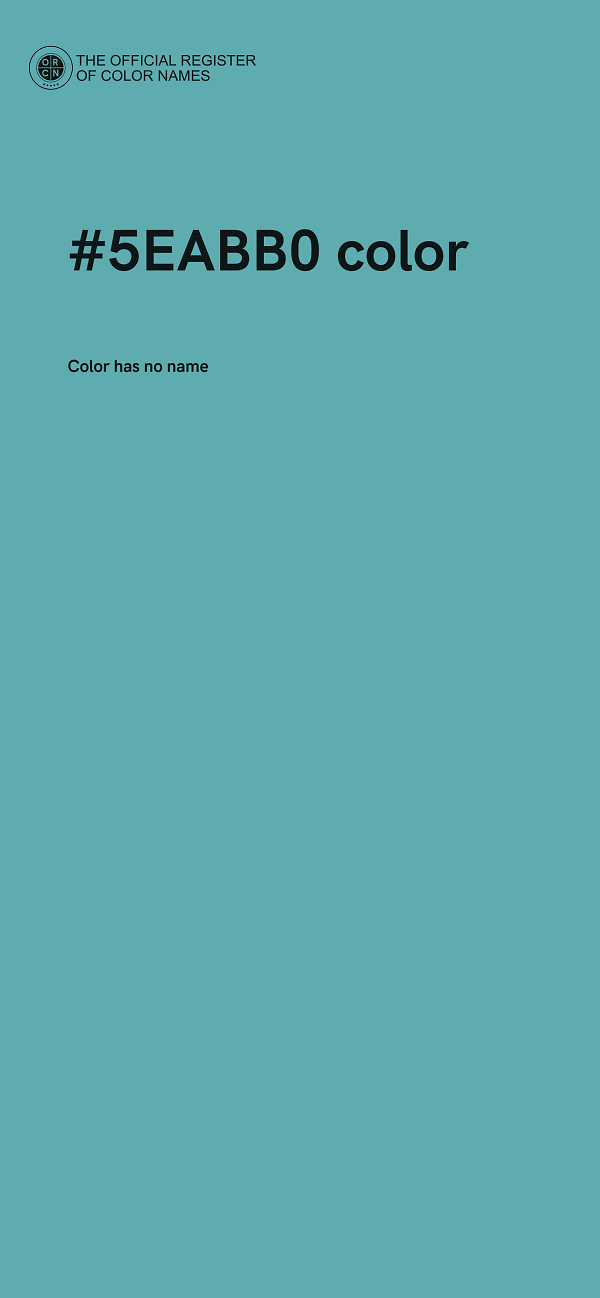 #5EABB0 color image
