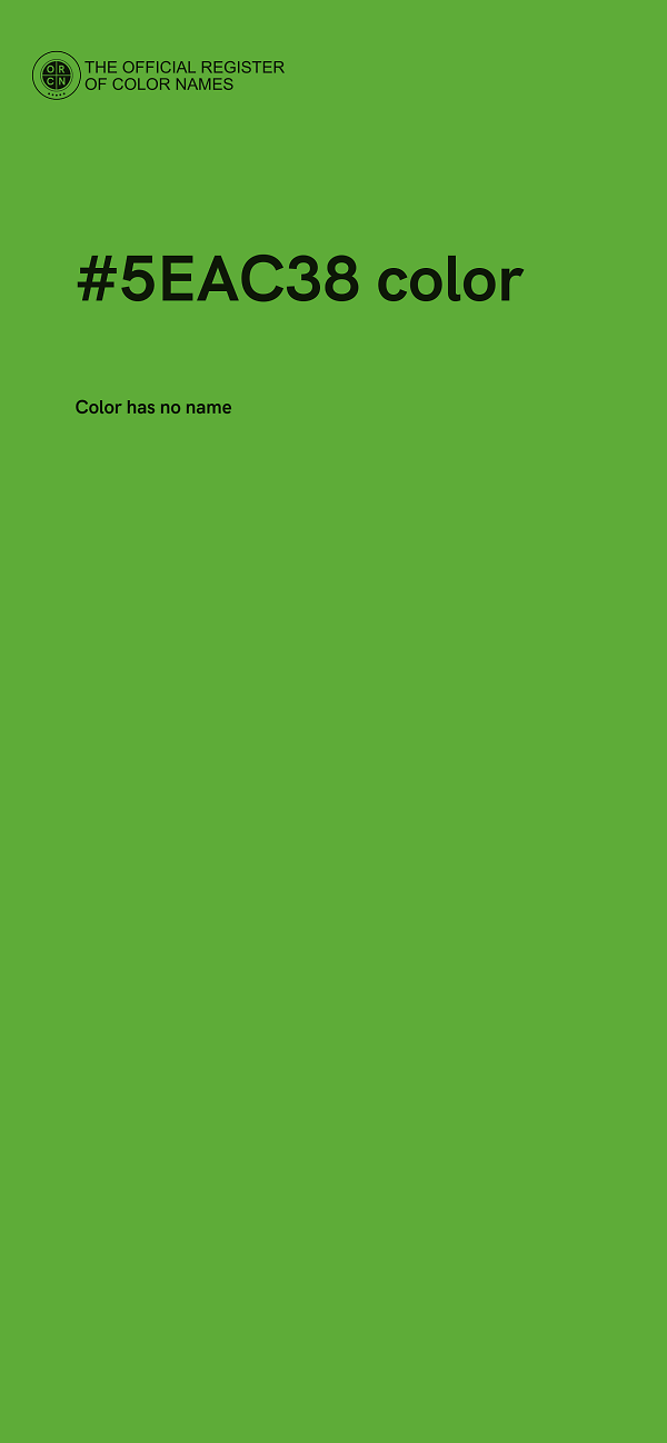 #5EAC38 color image