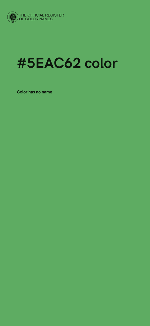 #5EAC62 color image
