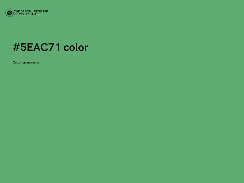 #5EAC71 color image