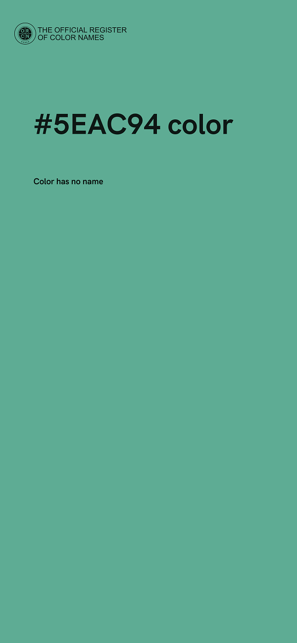 #5EAC94 color image