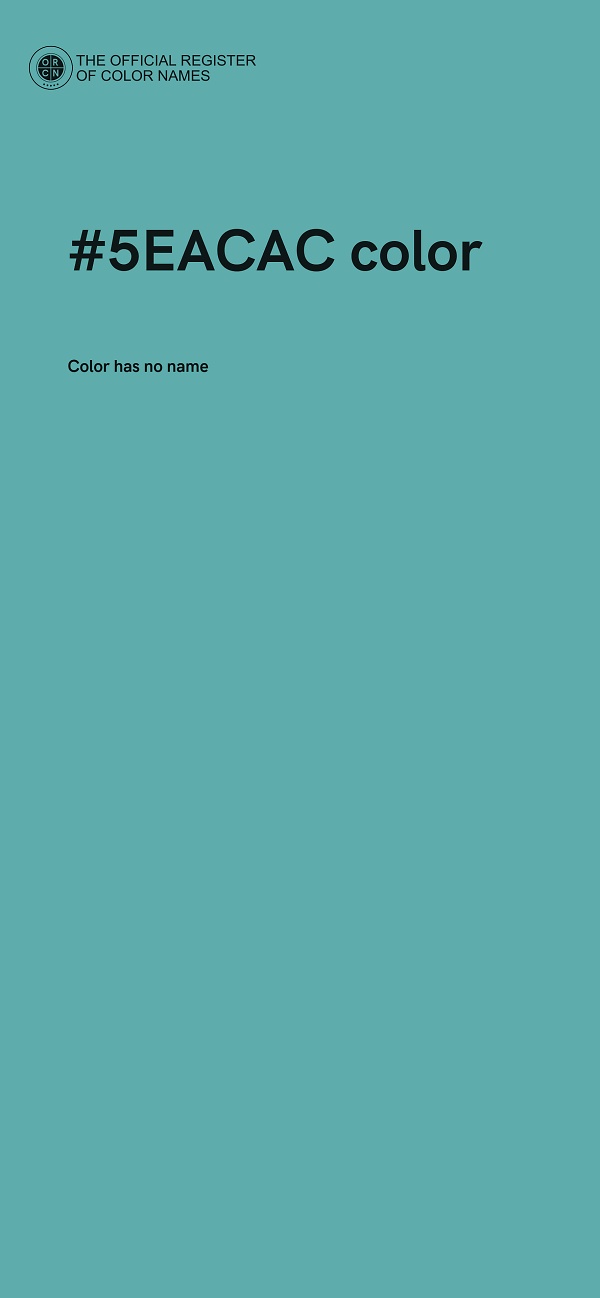 #5EACAC color image
