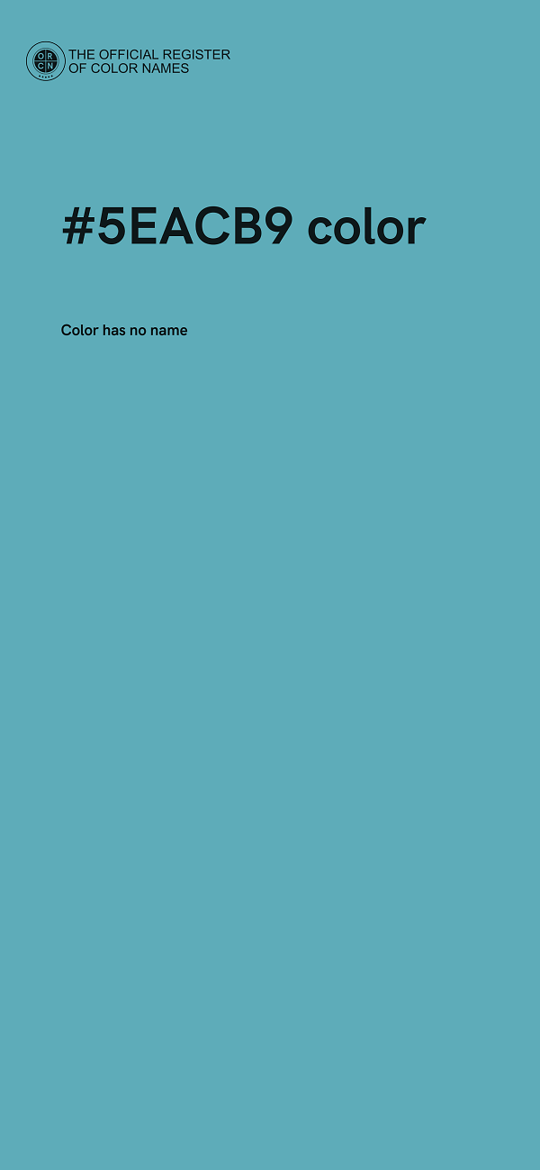 #5EACB9 color image