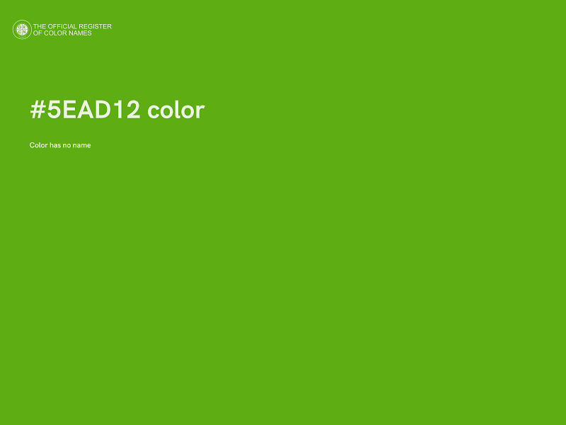 #5EAD12 color image