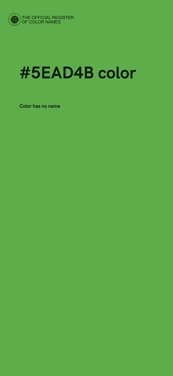 #5EAD4B color image