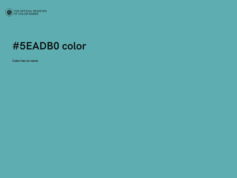 #5EADB0 color image