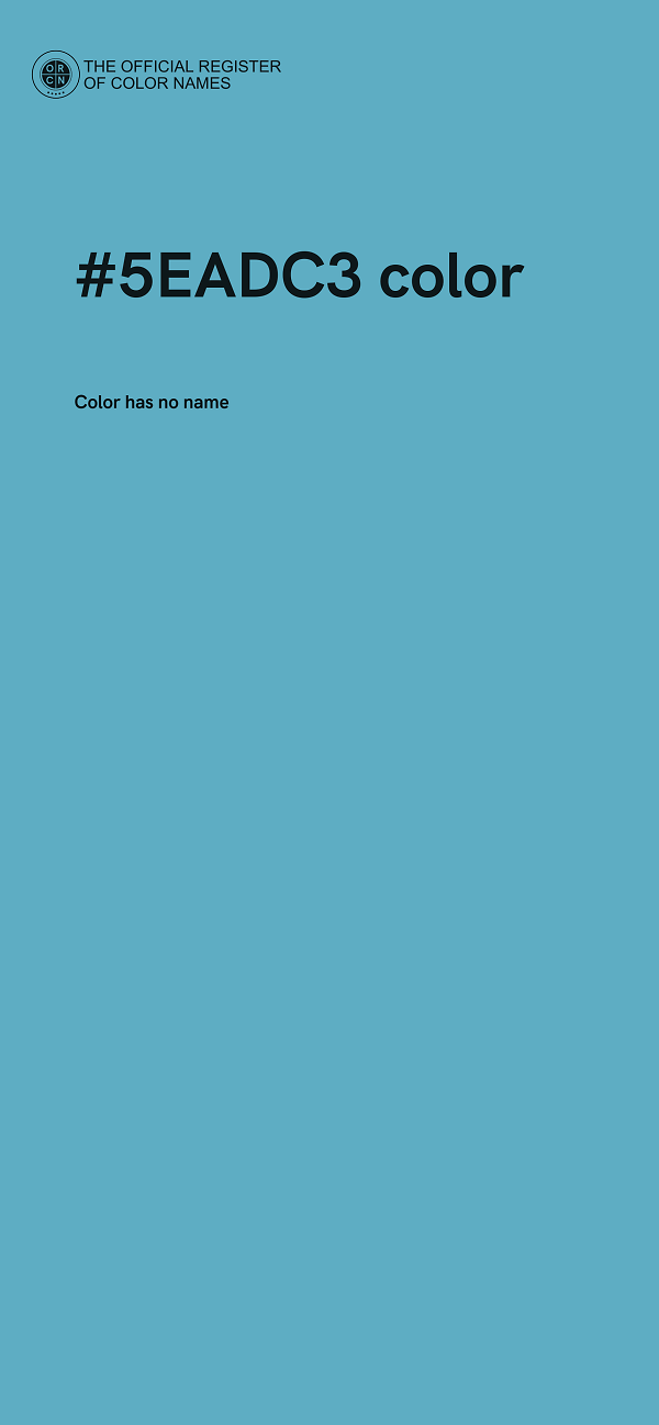 #5EADC3 color image