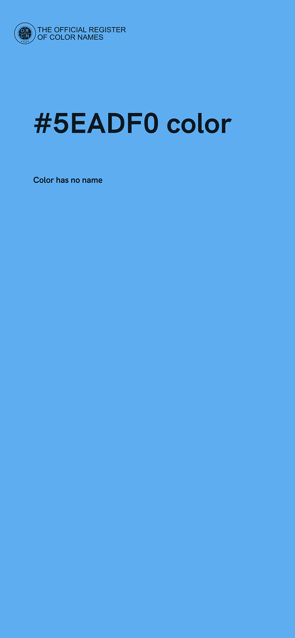 #5EADF0 color image