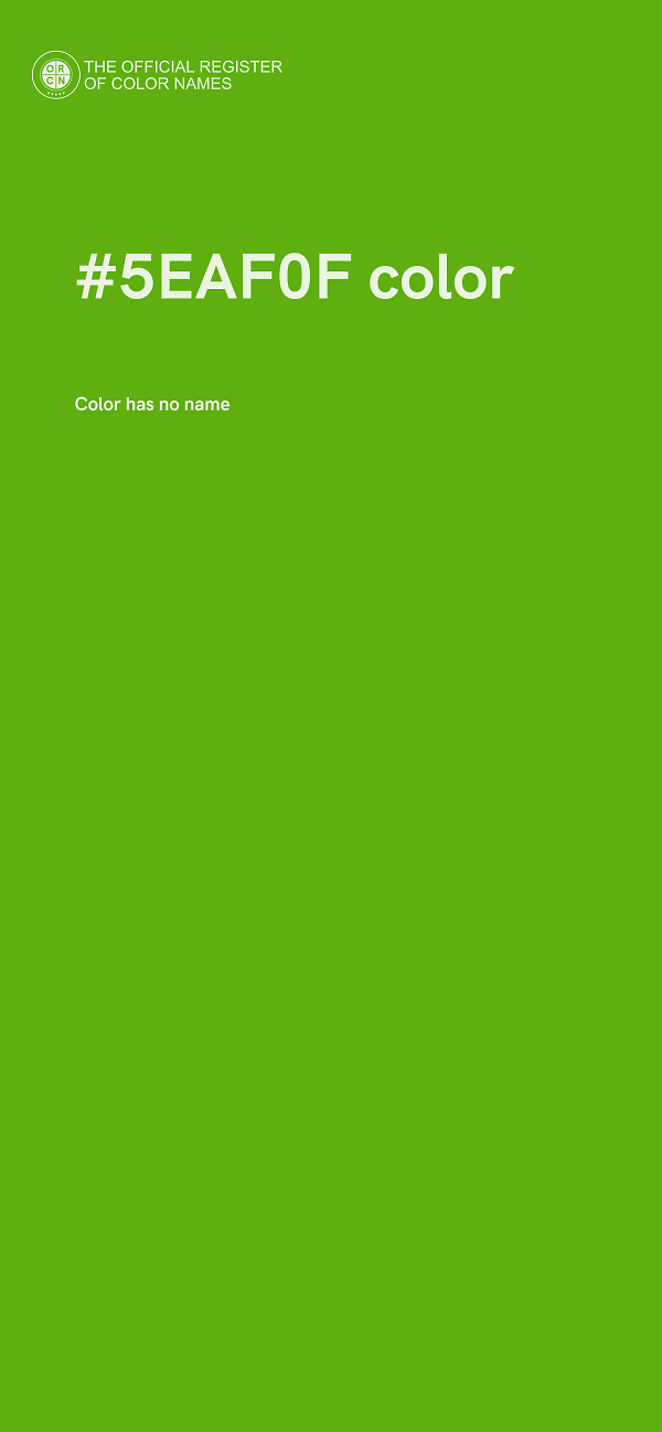 #5EAF0F color image