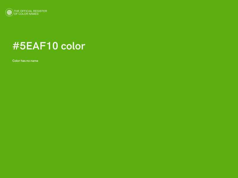 #5EAF10 color image