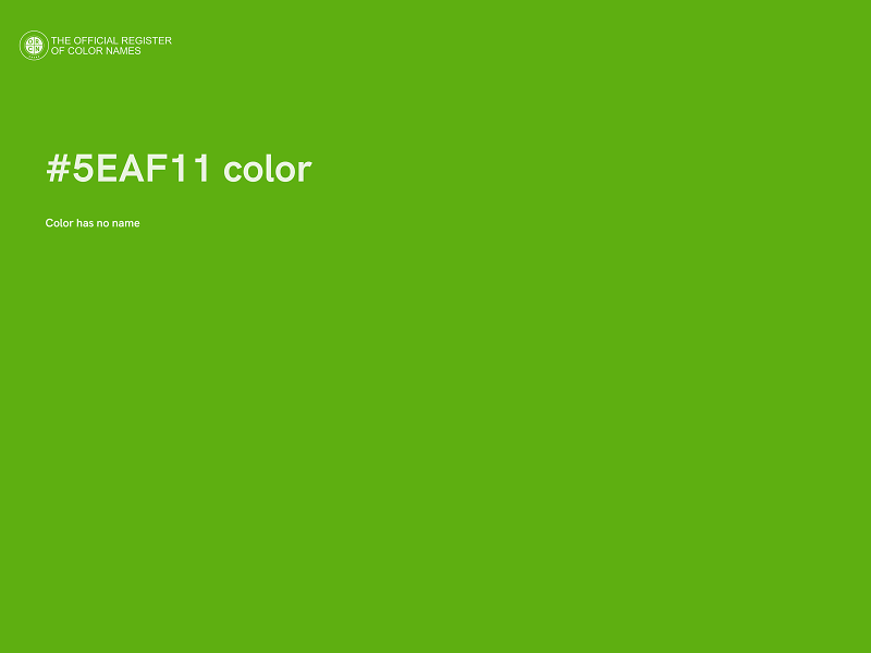 #5EAF11 color image
