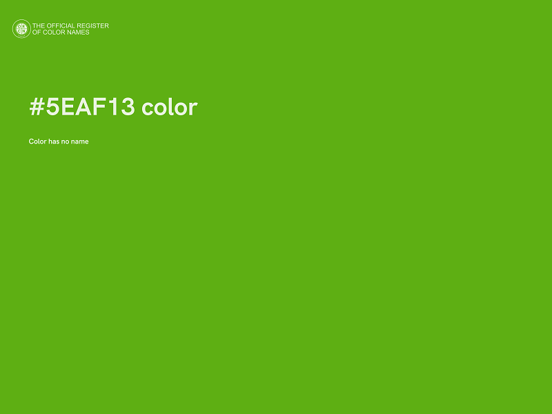 #5EAF13 color image