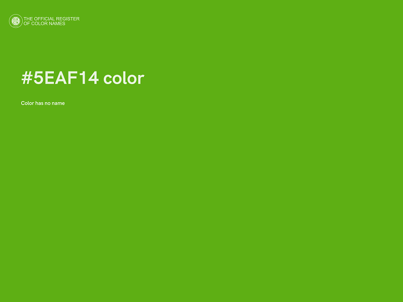 #5EAF14 color image
