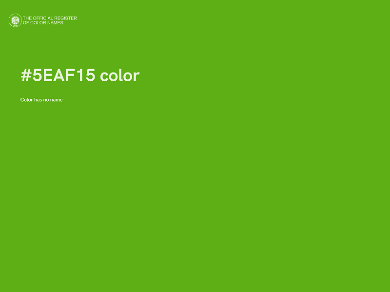 #5EAF15 color image