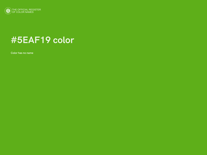 #5EAF19 color image