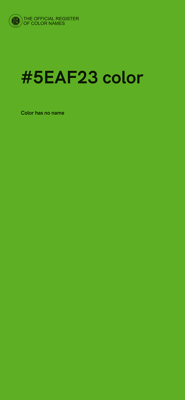 #5EAF23 color image