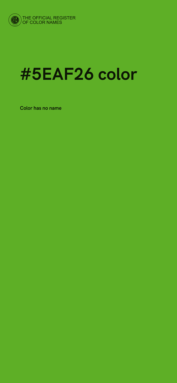 #5EAF26 color image