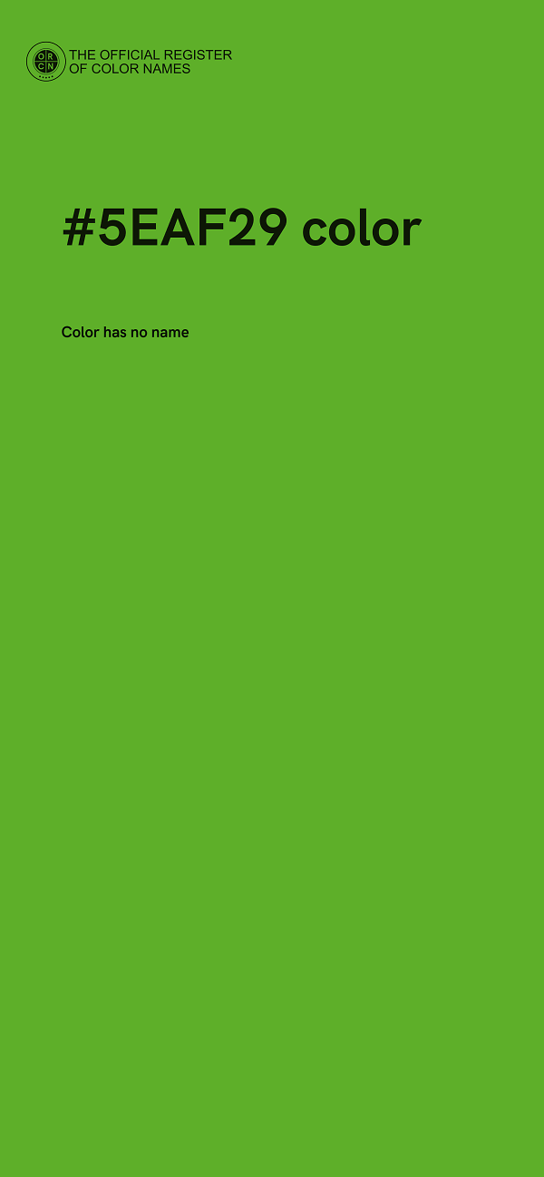 #5EAF29 color image