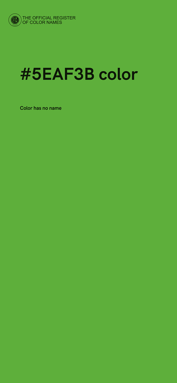 #5EAF3B color image