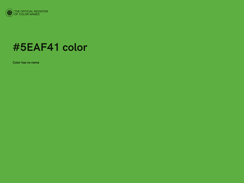 #5EAF41 color image