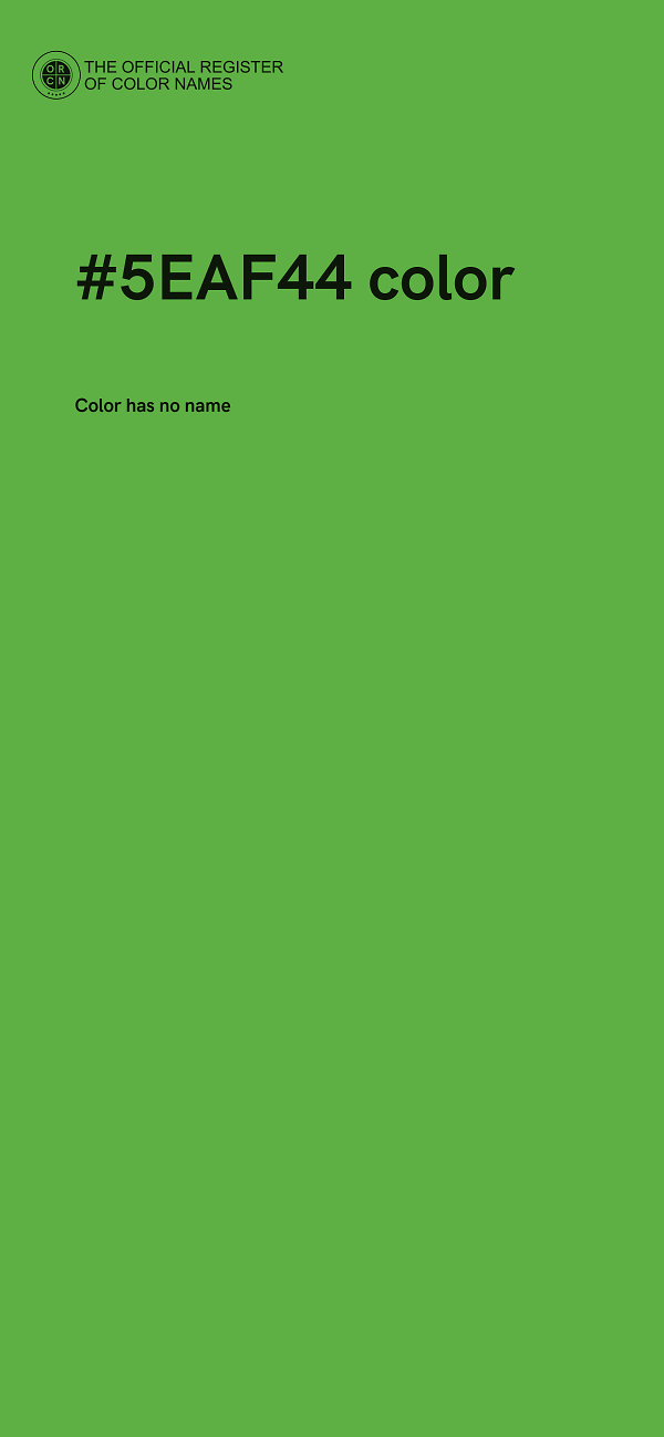 #5EAF44 color image