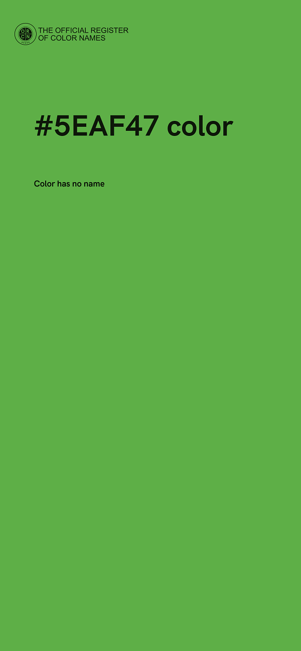 #5EAF47 color image
