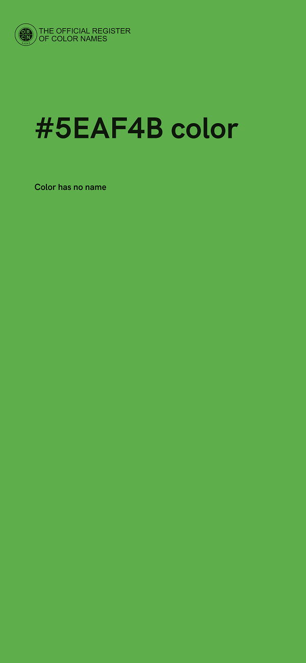#5EAF4B color image