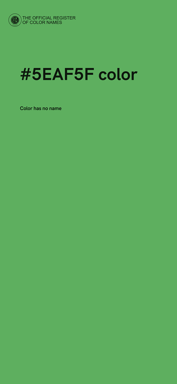 #5EAF5F color image