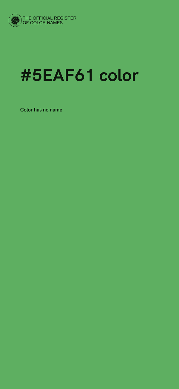 #5EAF61 color image