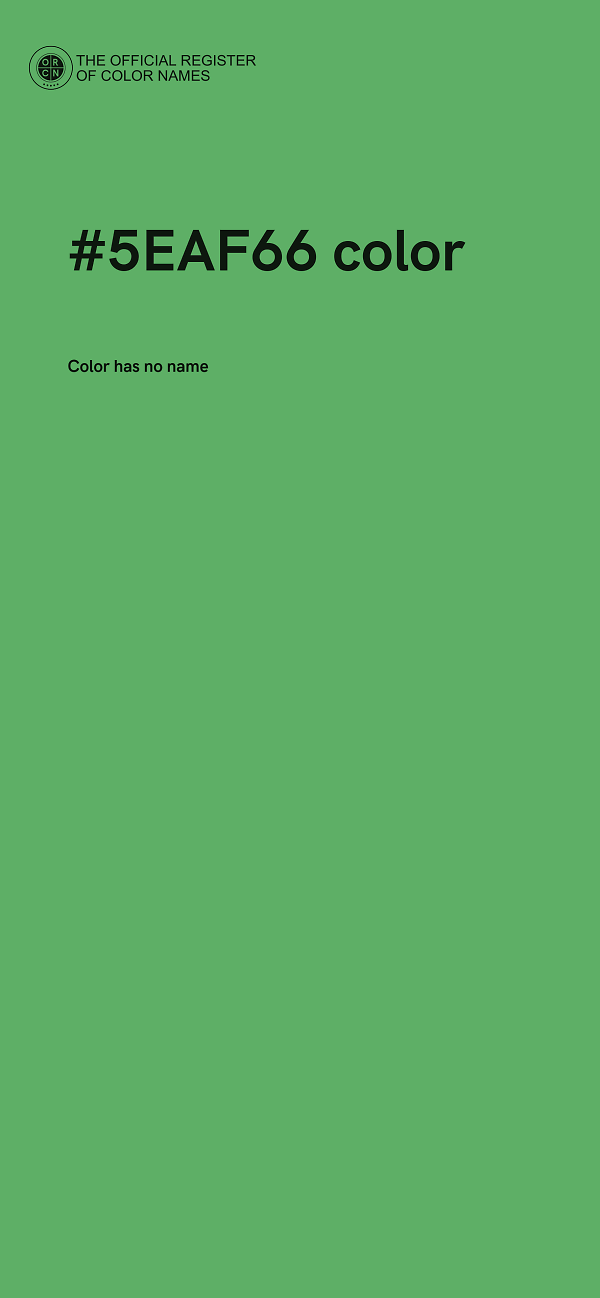 #5EAF66 color image