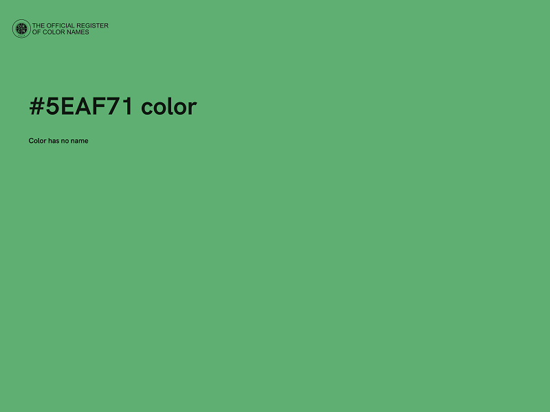 #5EAF71 color image