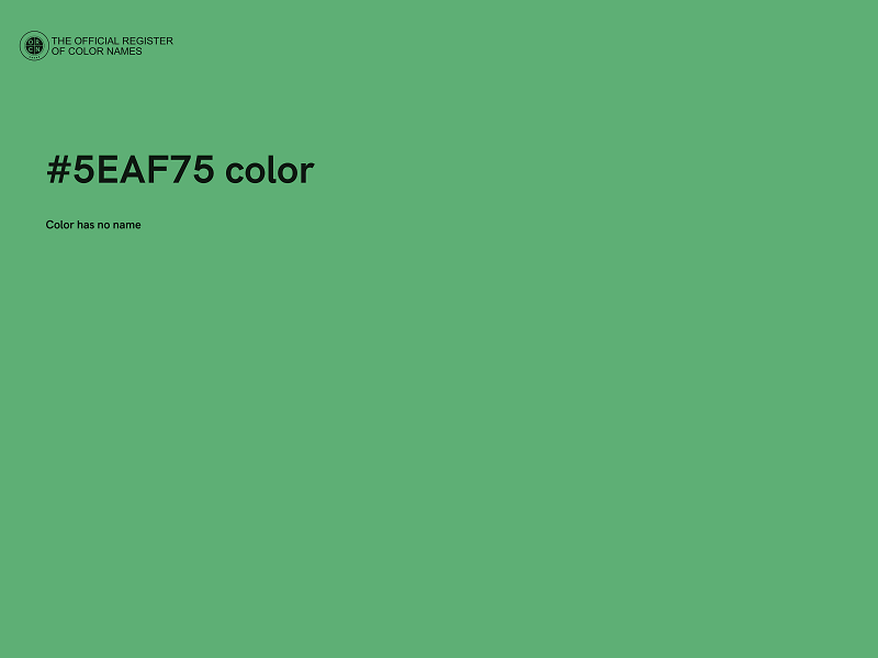 #5EAF75 color image