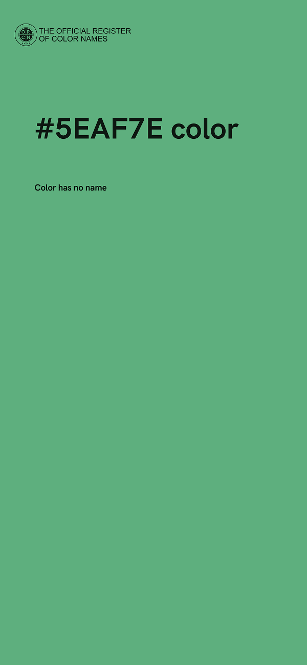#5EAF7E color image