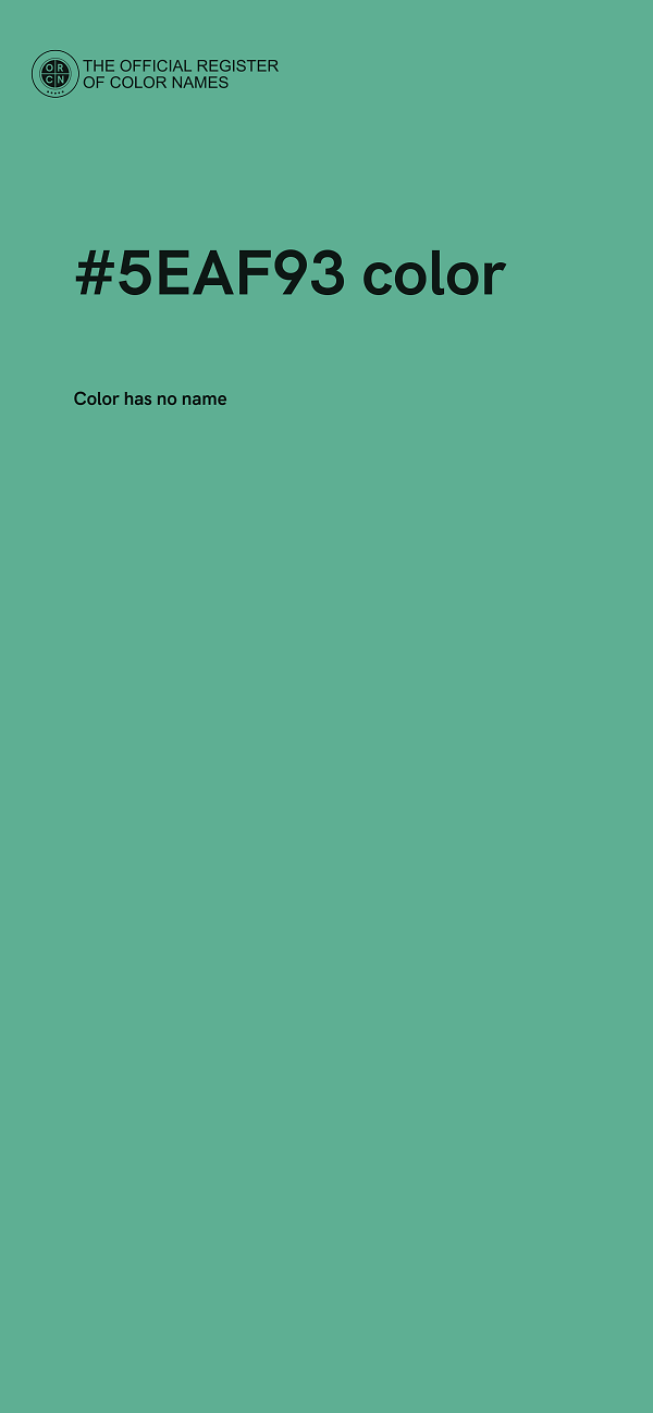 #5EAF93 color image