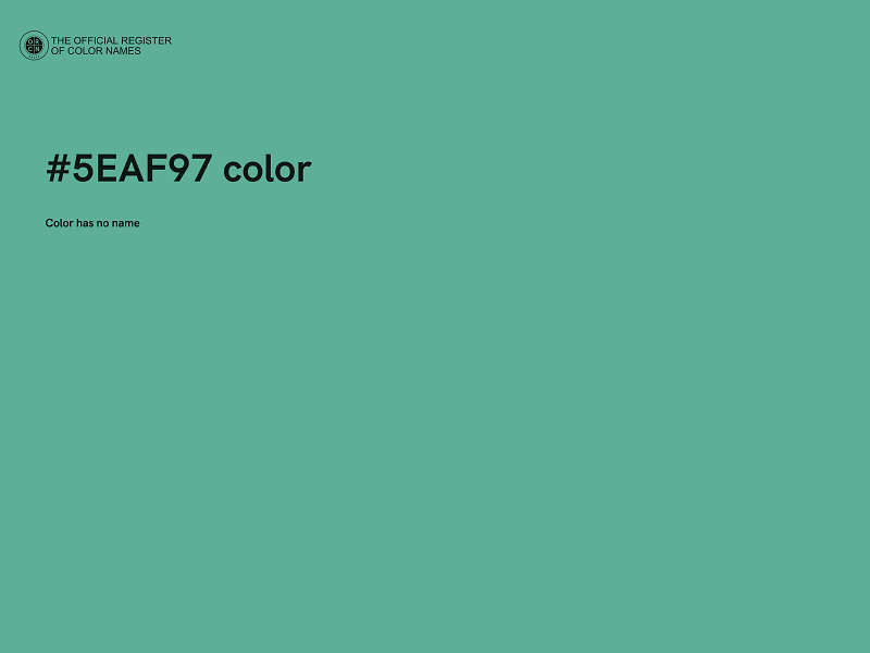 #5EAF97 color image