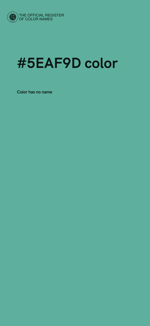 #5EAF9D color image