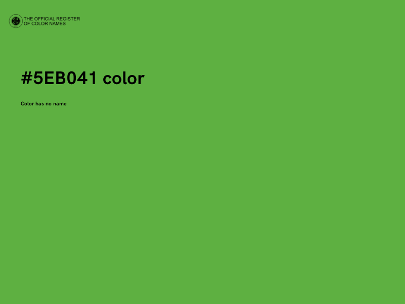 #5EB041 color image