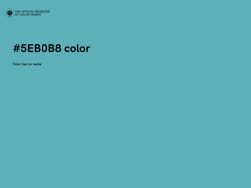 #5EB0B8 color image