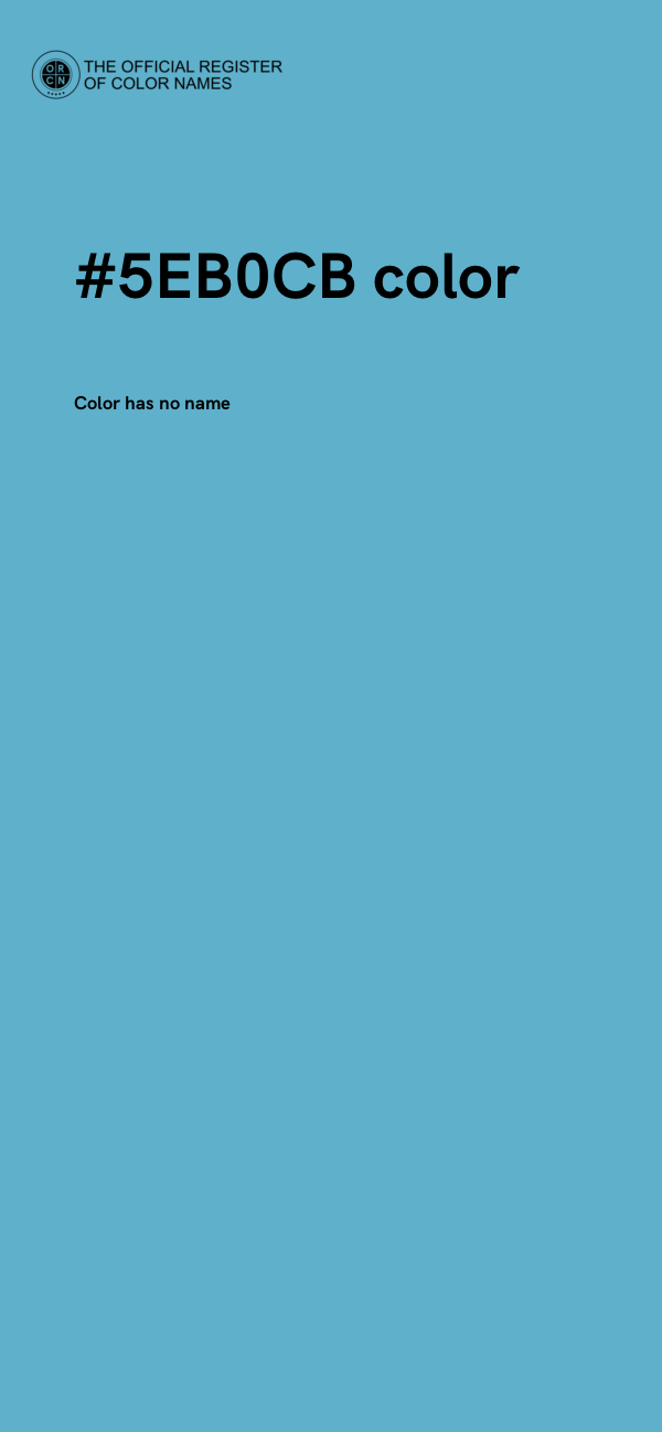 #5EB0CB color image