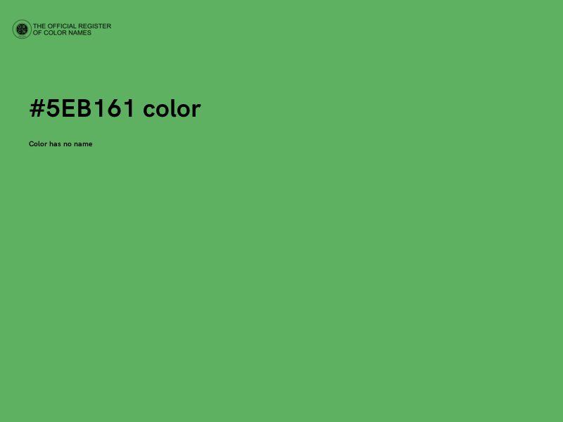 #5EB161 color image