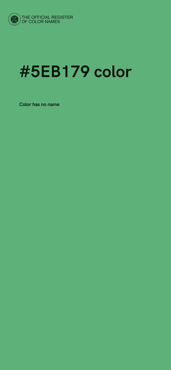 #5EB179 color image