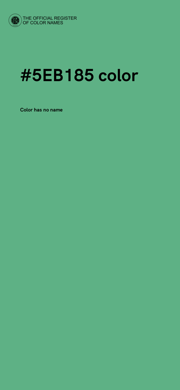 #5EB185 color image