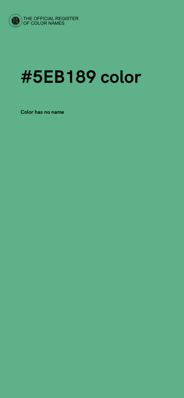 #5EB189 color image