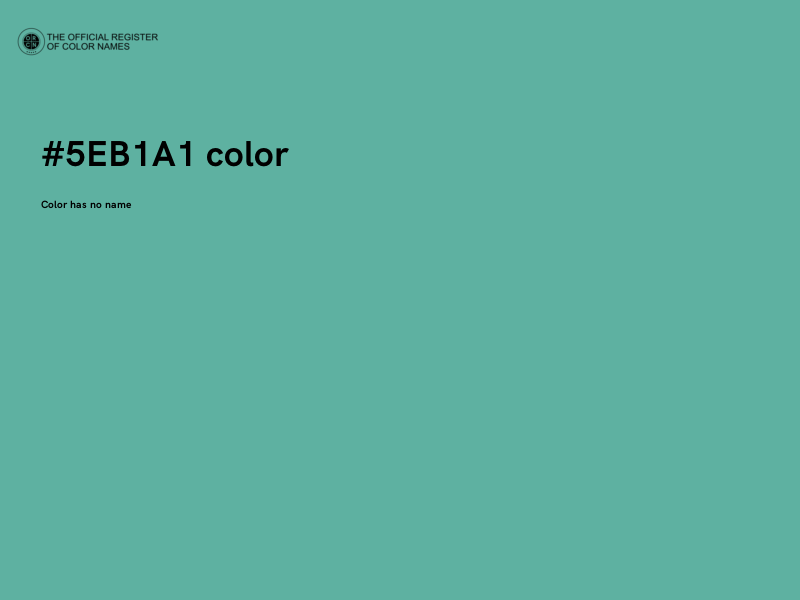 #5EB1A1 color image
