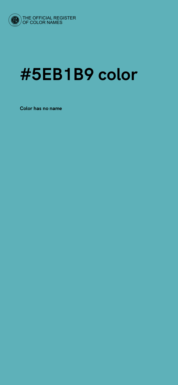 #5EB1B9 color image