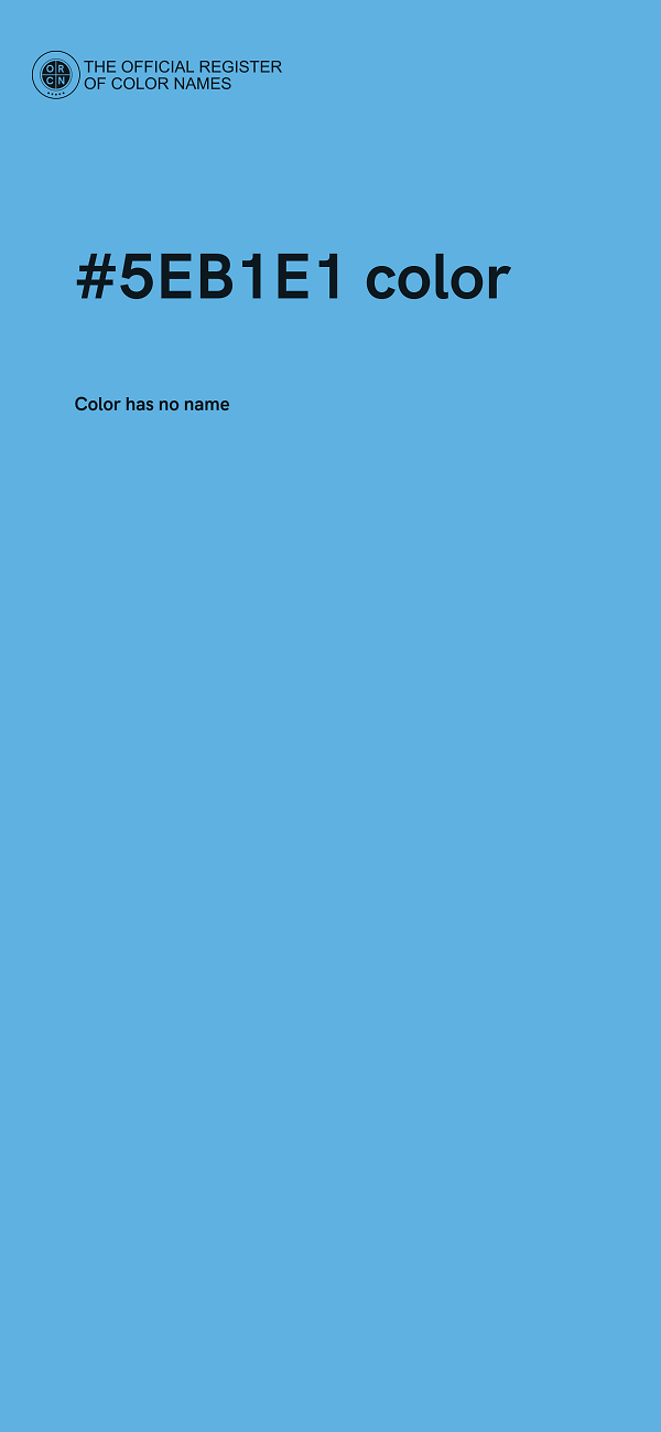 #5EB1E1 color image