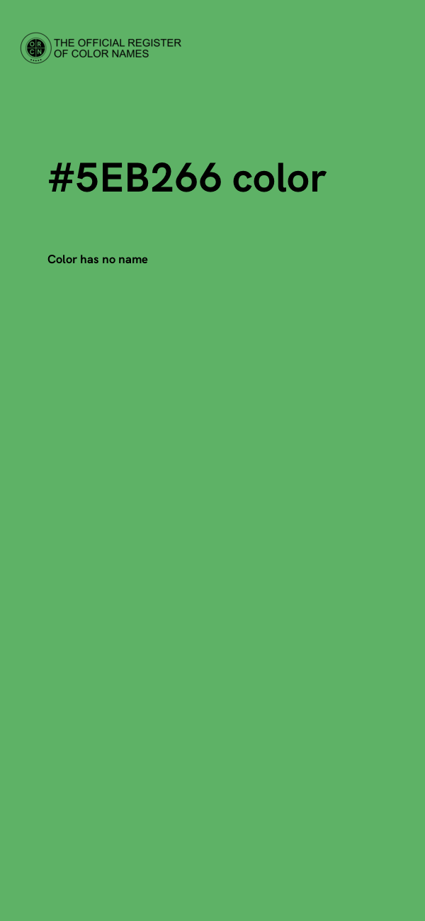 #5EB266 color image