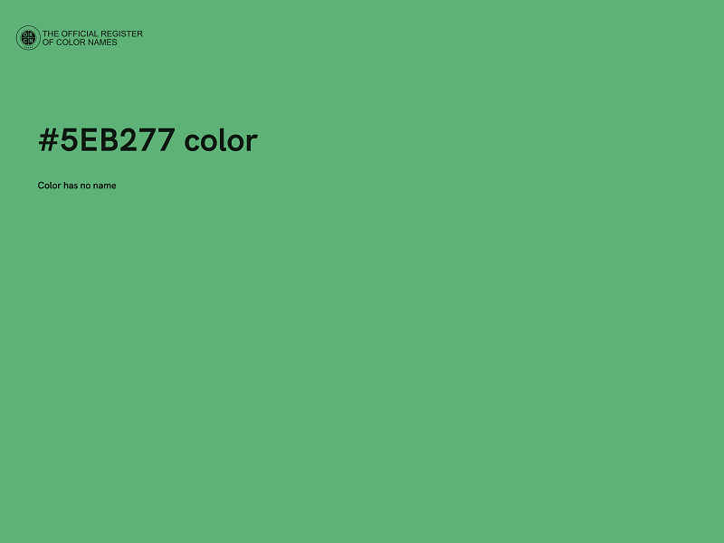 #5EB277 color image